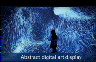 Abstract Digital Art Display
