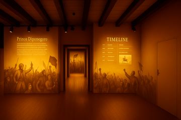 Ruang Diponegoro: visual LED dan smartwall